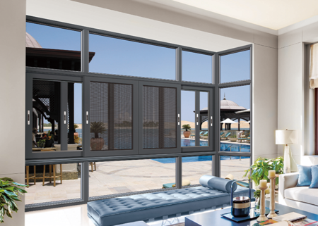 霍华德系列-120断桥带纱三轨推拉窗